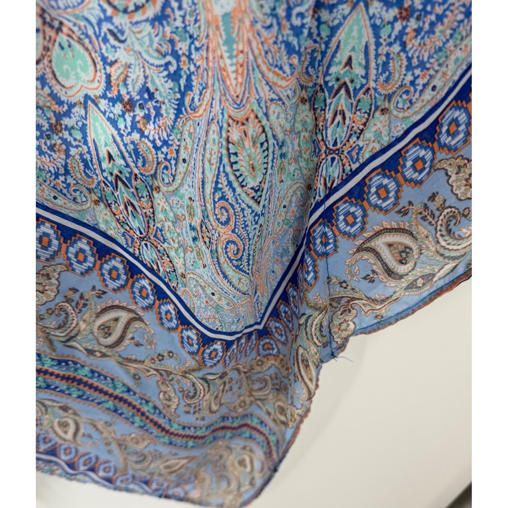 New Directions Womens Dress Large Spring Wedding Guest Boho Flowy Hankerchief - Picture 9 of 12